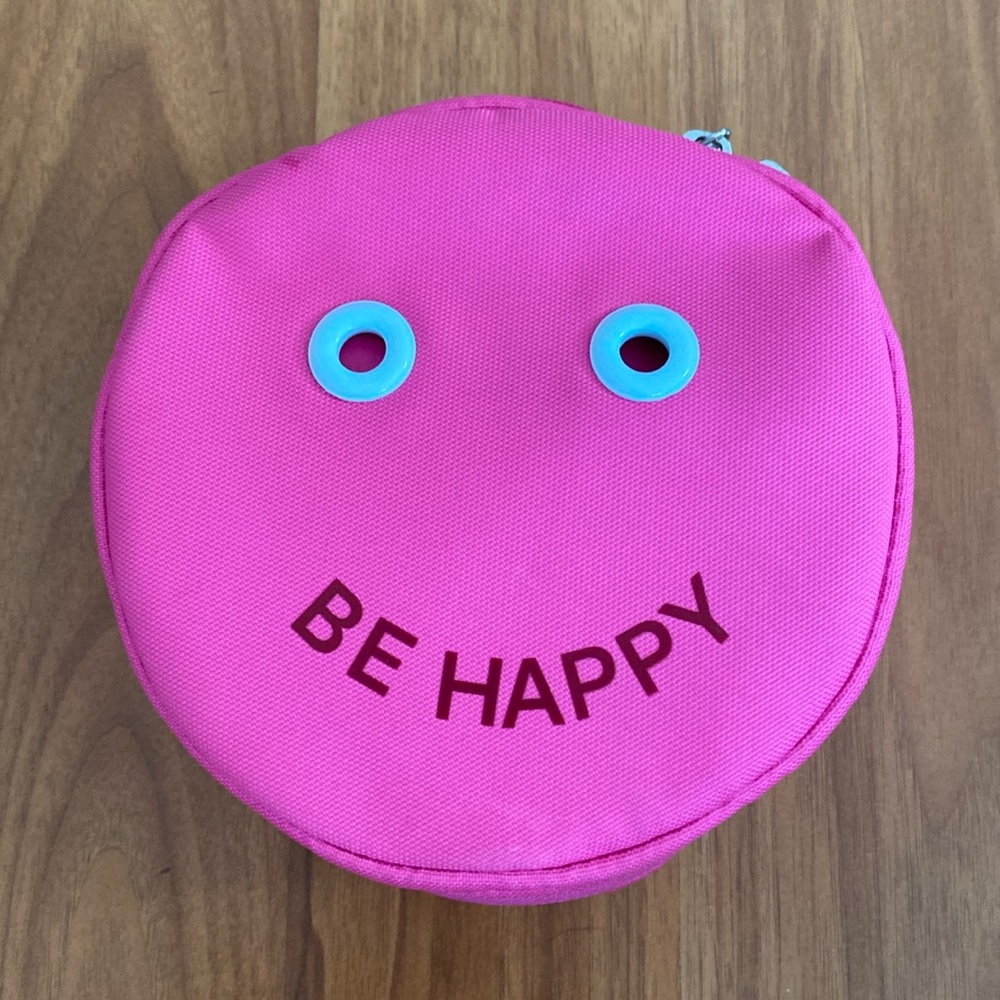 ❤️ Lululemon “Be Happy” Pink Daily Essentials Mini Pouch 1.5L NWOT